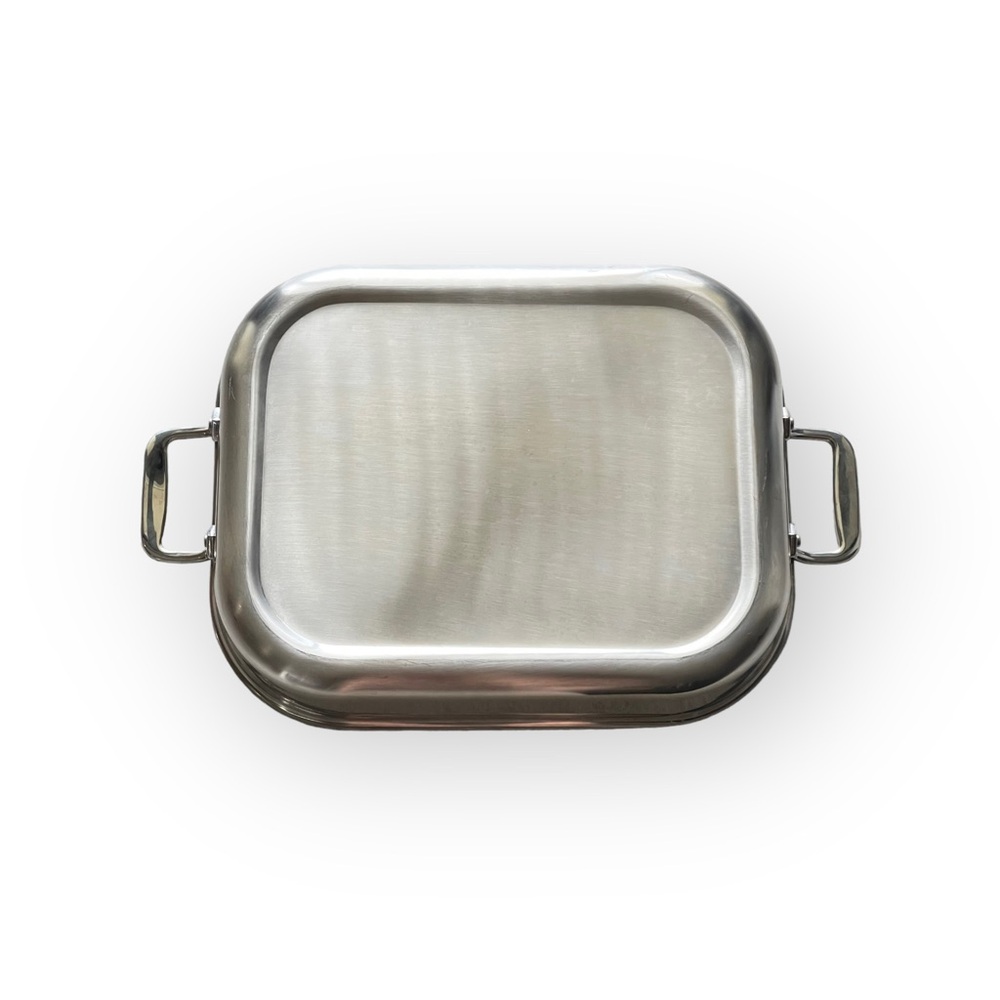 All Clad ★ Stainless Lasagna Baking Pan ★ Polished Stainless Steel ★ Near New ★ - Picture 13 of 16
